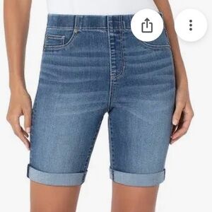 NEW Liverpool Eco Chloe Bermuda Denim Shorts